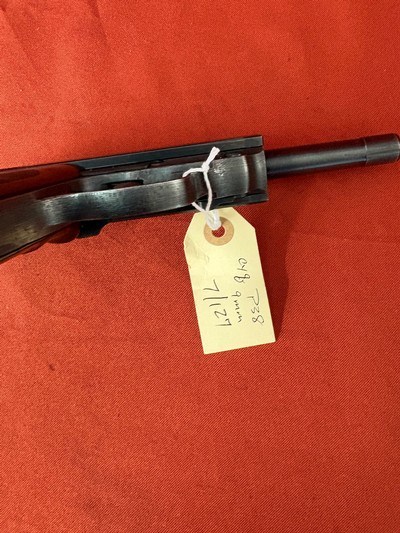 WWll GERMAN SPREEWERKE CYQ P38 SEMI AUTO PISTOL 9MM - Image 9 of 14
