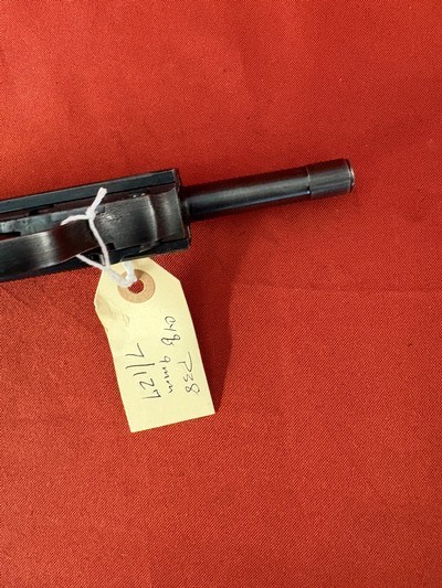 WWll GERMAN SPREEWERKE CYQ P38 SEMI AUTO PISTOL 9MM - Image 10 of 14