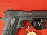 COLT GOVERNMENT MODEL 1911 SEMI AUTO PISTOL ~ RAIL GUN ~ 22 LR - 6 of 14