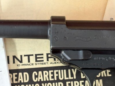 GERMAN WALTHER P38 SEMI AUTO PISTOL 9MM WITH BOX - Image 9 of 15