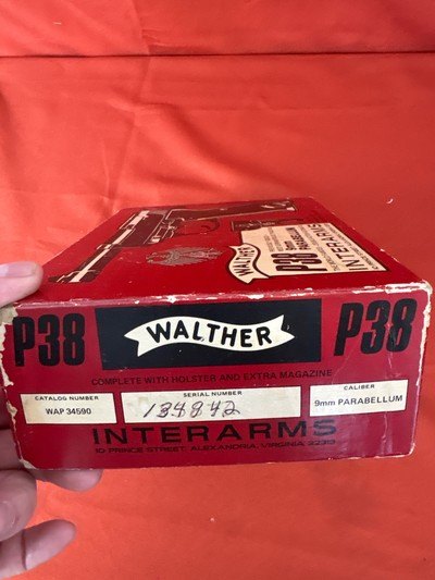 GERMAN WALTHER P38 SEMI AUTO PISTOL 9MM WITH BOX - Image 15 of 15