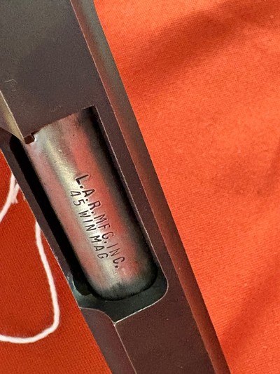 L.A.R. GRIZZLY MARK I SEMI AUTO PISTOL 45 WIN MAGNUM - Image 12 of 12
