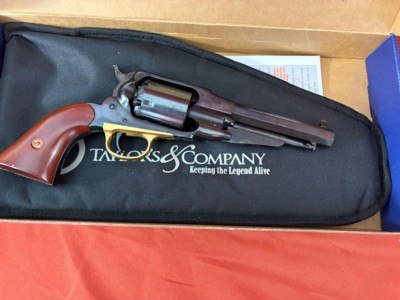 TAYLOR & COMPANY MODEL 1858 REMINGTON PERCUSSION REVOLVER 44 CALIBER - Image 12 of 13