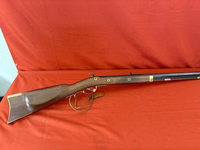 PEDERSOLI HAWKINS STYLE PERCUSSION RIFLE 50 CALIBER ~ DOUBLE SET TRIGGERS ~ LEFT HANDED - Image 8 of 14