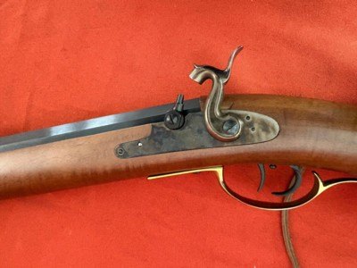 PEDERSOLI HAWKINS STYLE PERCUSSION RIFLE 50 CALIBER ~ DOUBLE SET TRIGGERS ~ LEFT HANDED - Image 14 of 14