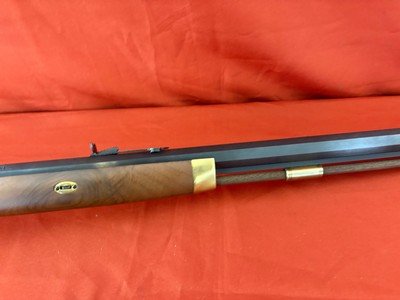 PEDERSOLI HAWKINS STYLE PERCUSSION RIFLE 50 CALIBER ~ DOUBLE SET TRIGGERS ~ LEFT HANDED - Image 10 of 14