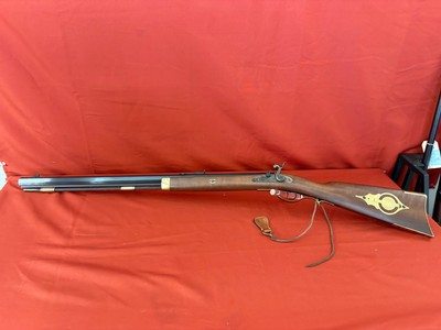 PEDERSOLI HAWKINS STYLE PERCUSSION RIFLE 50 CALIBER ~ DOUBLE SET TRIGGERS ~ LEFT HANDED - Image 2 of 14
