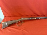 PEDERSOLI HAWKINS STYLE PERCUSSION RIFLE 50 CALIBER ~ DOUBLE SET TRIGGERS ~ LEFT HANDED - Image 8 of 14