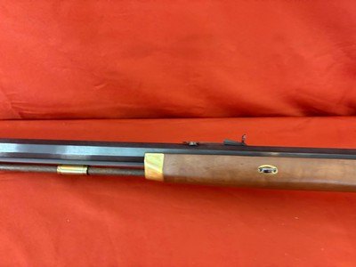 PEDERSOLI HAWKINS STYLE PERCUSSION RIFLE 50 CALIBER ~ DOUBLE SET TRIGGERS ~ LEFT HANDED - Image 5 of 14
