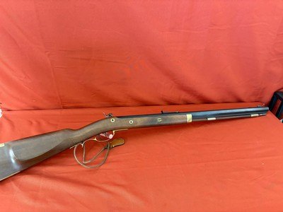 PEDERSOLI HAWKINS STYLE PERCUSSION RIFLE 50 CALIBER ~ DOUBLE SET TRIGGERS ~ LEFT HANDED - Image 7 of 14