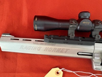 TAURUS RAGING HORNET STAINLESS REVOLVER ~ 22 HORNET ~ - Image 2 of 15