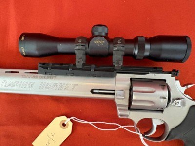 TAURUS RAGING HORNET STAINLESS REVOLVER ~ 22 HORNET ~ - Image 3 of 15