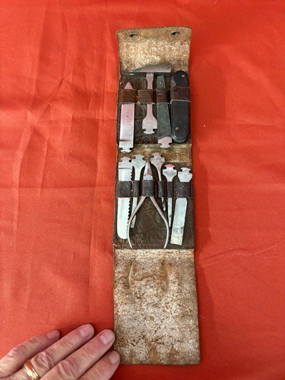 THE WOODVILLE LIME PRODUCT CO. TOLEDO OHIO U.S.A. KNIFE SET ~ TOOLS ~ SURVIVAL SET  - Image 2 of 11