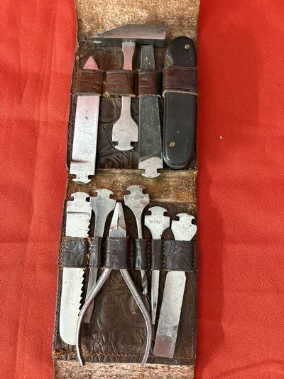 THE WOODVILLE LIME PRODUCT CO. TOLEDO OHIO U.S.A. KNIFE SET ~ TOOLS ~ SURVIVAL SET  - Image 1 of 11