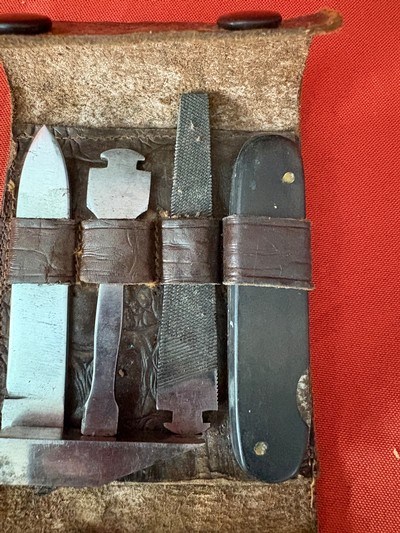 THE WOODVILLE LIME PRODUCT CO. TOLEDO OHIO U.S.A. KNIFE SET ~ TOOLS ~ SURVIVAL SET  - Image 6 of 11
