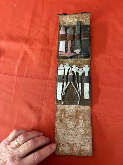 THE WOODVILLE LIME PRODUCT CO. TOLEDO OHIO U.S.A. KNIFE SET ~ TOOLS ~ SURVIVAL SET  - Image 7 of 11
