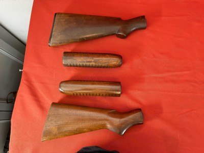 WINCHESTER MODEL 42 STOCK AND FOREND ~ TWO SETS ~ ONE MONEY~ - Image 1 of 17