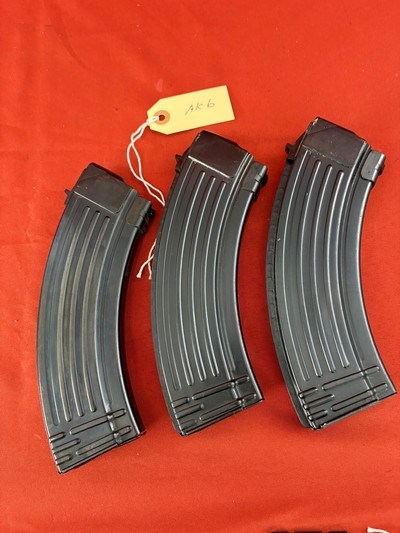 THREE ~ AK-47 RIFLE MAGAZINE AK47 ( SELLING  AS A LOT OF THREE ) 