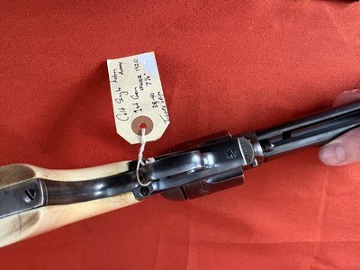 COLT 1st GEN SINGLE ACTION ARMY REVOLVER 38 W.C.F. MADE IN 1920 ~ IVORY GRIPS ~ - Image 9 of 19