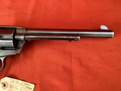 COLT 1st GEN SINGLE ACTION ARMY REVOLVER 38 W.C.F. MADE IN 1920 ~ IVORY GRIPS ~ - Image 4 of 19