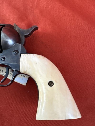 COLT 1st GEN SINGLE ACTION ARMY REVOLVER 38 W.C.F. MADE IN 1920 ~ IVORY GRIPS ~ - Image 17 of 19