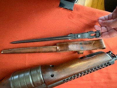 JOHNSON MODEL 1941 MILITARY SEMI AUTO RIFLE 30-06 W/ BAYONET - Image 19 of 25