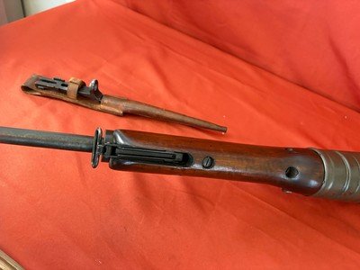 JOHNSON MODEL 1941 MILITARY SEMI AUTO RIFLE 30-06 W/ BAYONET - Image 17 of 25