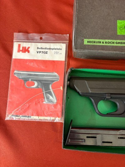 HECKLER & KOCH MODEL VP 70 Z SEMI AUTO PISTOL 9mm ~ BOX & 2 MAGS ~ - Image 2 of 16