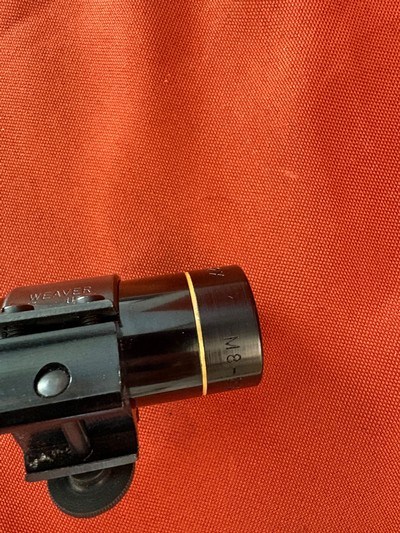 LEUPOLD M8 PISTOL SCOPE 2x WITH WEAVER RIINGS - Image 7 of 8