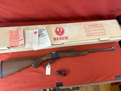 RUGER NO.1 SINGLE SHOT RIFLE 7x57mm WITH BOX - Image 1 of 19