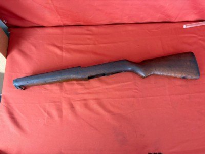 M1 GARAND RIFLE STOCK WITH CARTOUCHE - Image 1 of 9