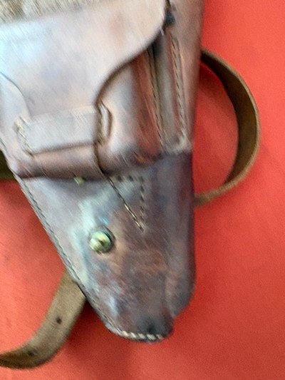 JAPANESE NAMBU TYPE 14 SEMI AUTO PISTOL HOLSTER WITH STRAP - Image 4 of 8