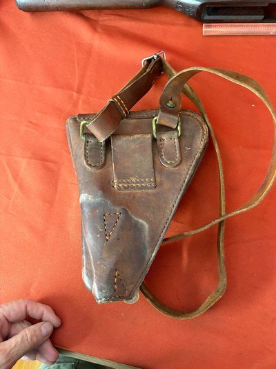JAPANESE NAMBU TYPE 14 SEMI AUTO PISTOL HOLSTER WITH STRAP - Image 2 of 8