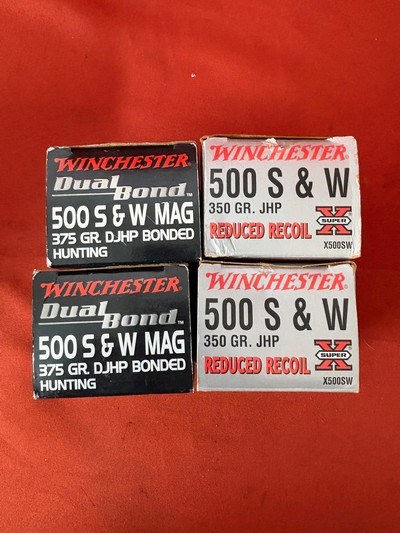 WINCHESTER 500 S&W AMMO ~ 4 BOXES FOR ONE MONEY ~ - Image 2 of 3