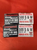 WINCHESTER 500 S&W AMMO ~ 4 BOXES FOR ONE MONEY ~ - Image 2 of 3
