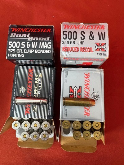 WINCHESTER 500 S&W AMMO ~ 4 BOXES FOR ONE MONEY ~ - Image 1 of 3