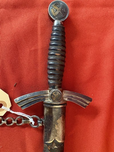 GERMAN NAZI LUFTWAFFE 1st MODEL DAGGER BY CARL EICKHORN - Image 5 of 12