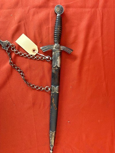 GERMAN NAZI LUFTWAFFE 1st MODEL DAGGER BY CARL EICKHORN - Image 4 of 12