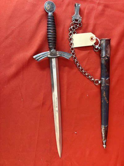 GERMAN NAZI LUFTWAFFE 1st MODEL DAGGER BY CARL EICKHORN - Image 8 of 12