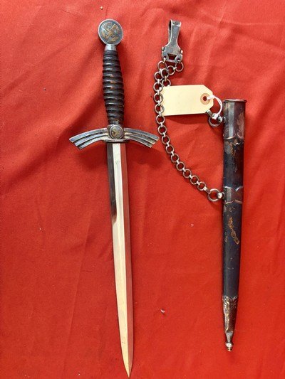 GERMAN NAZI LUFTWAFFE 1st MODEL DAGGER BY CARL EICKHORN - Image 10 of 12