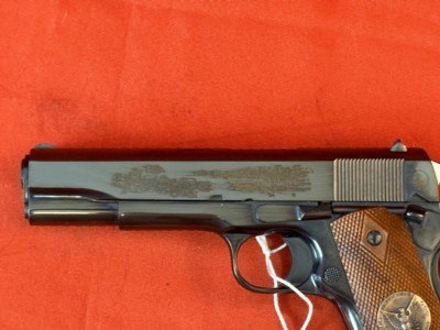 COLT 1911 WWll COMMEMORATIVE SEMI AUTO PISTOL 45 ACP ~ BATTLE CHATEAU THIERRY ~ - Image 3 of 11