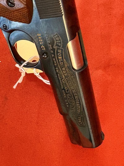COLT 1911 WWll COMMEMORATIVE SEMI AUTO PISTOL 45 ACP ~ BATTLE CHATEAU THIERRY ~ - Image 11 of 11