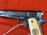 COLT 1911 WWll COMMEMORATIVE SEMI AUTO PISTOL 45 ACP ~ 2nd BATTLE OF THE MARNE ~ - Image 8 of 12