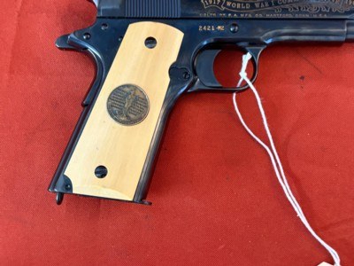 COLT 1911 WWll COMMEMORATIVE SEMI AUTO PISTOL 45 ACP ~ 2nd BATTLE OF THE MARNE ~ - Image 3 of 12