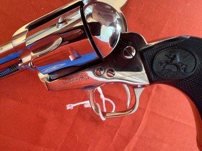 COLT SINGLE ACTION ARMY REVOLVER 3rd GEN 357 MAGNUM ~ NICKEL ~ - Image 14 of 16