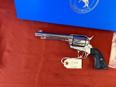 COLT SINGLE ACTION ARMY REVOLVER 3rd GEN 357 MAGNUM ~ NICKEL ~ - Image 2 of 16