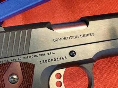 COLT 1911 GOVERNMENT COMPETITION SERIES MODEL SEMI AUTO PISTOL ~ 38 SUPER ~ - Image 4 of 14