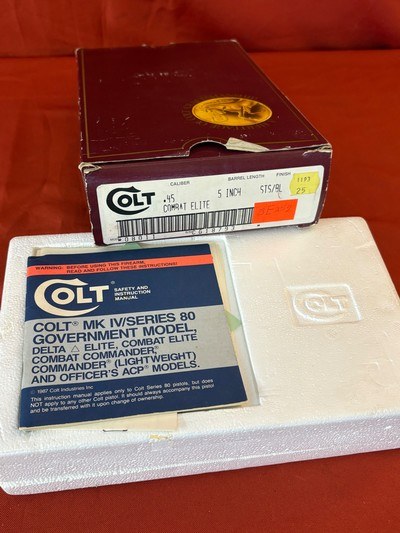 COLT 1911 COMBAT ELITE TWO TONE SEMI AUTO PISTOL 45ACP - Image 14 of 15
