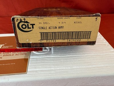 COLT SINGLE ACTION ARMY REVOLVER 4 3/4