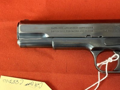 HIGH CONDITION ~ COLT 1911 COMMERIAL SEMI AUTO PISTOL 45 ACP ~ MADE IN 1917 ~ - Image 6 of 14